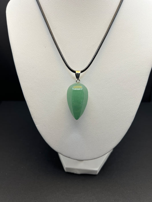 Green Aventurine Crystal Necklace (Pendulum)