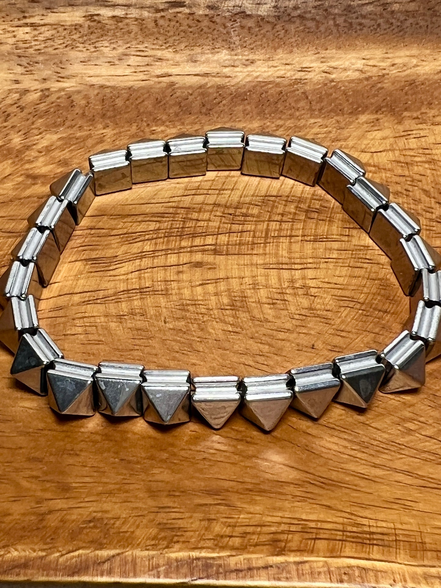 Mala - Hematite Point - Silver