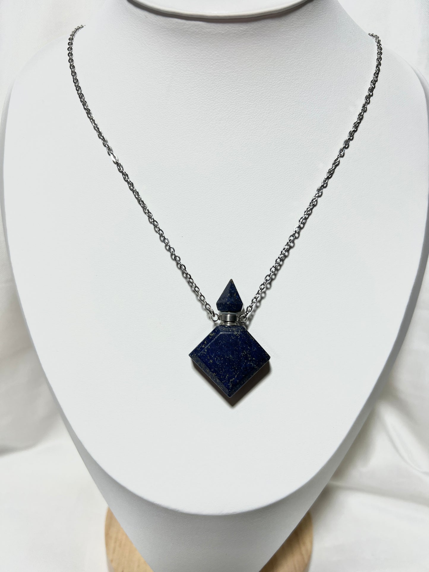 Lapis Lazuli - Perfume Bottle Necklace