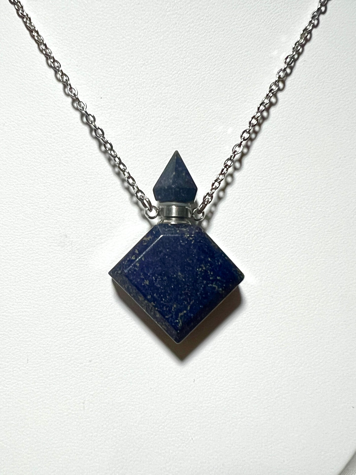 Lapis Lazuli - Perfume Bottle Necklace
