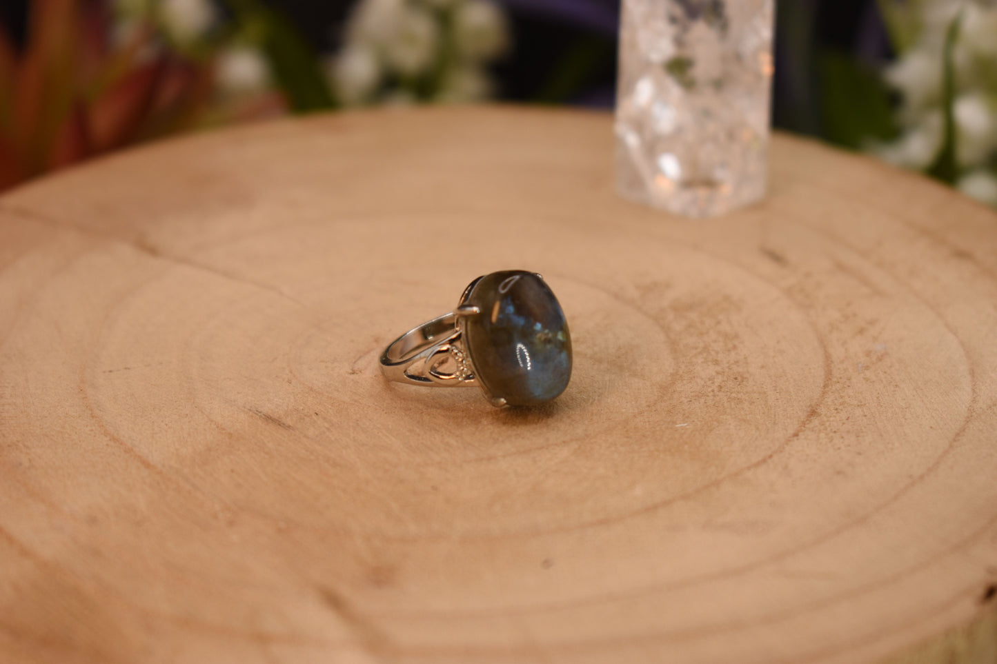 Labradorite Natural Gemstone Ring