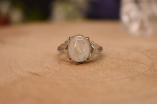 Moonstone Natural Gemstone Ring