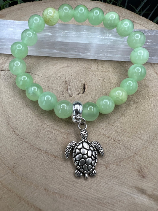 Green Calcite Mala