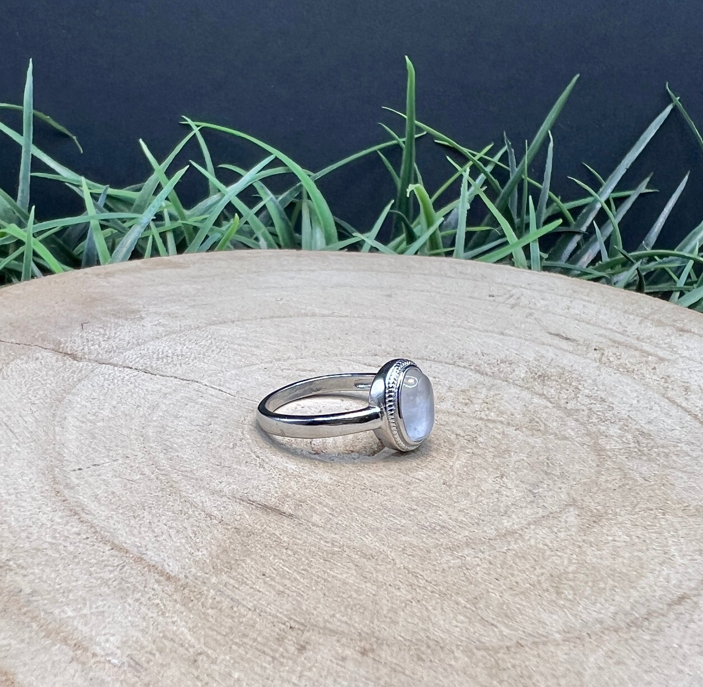 Moon Stone Gemstone Ring (Small)