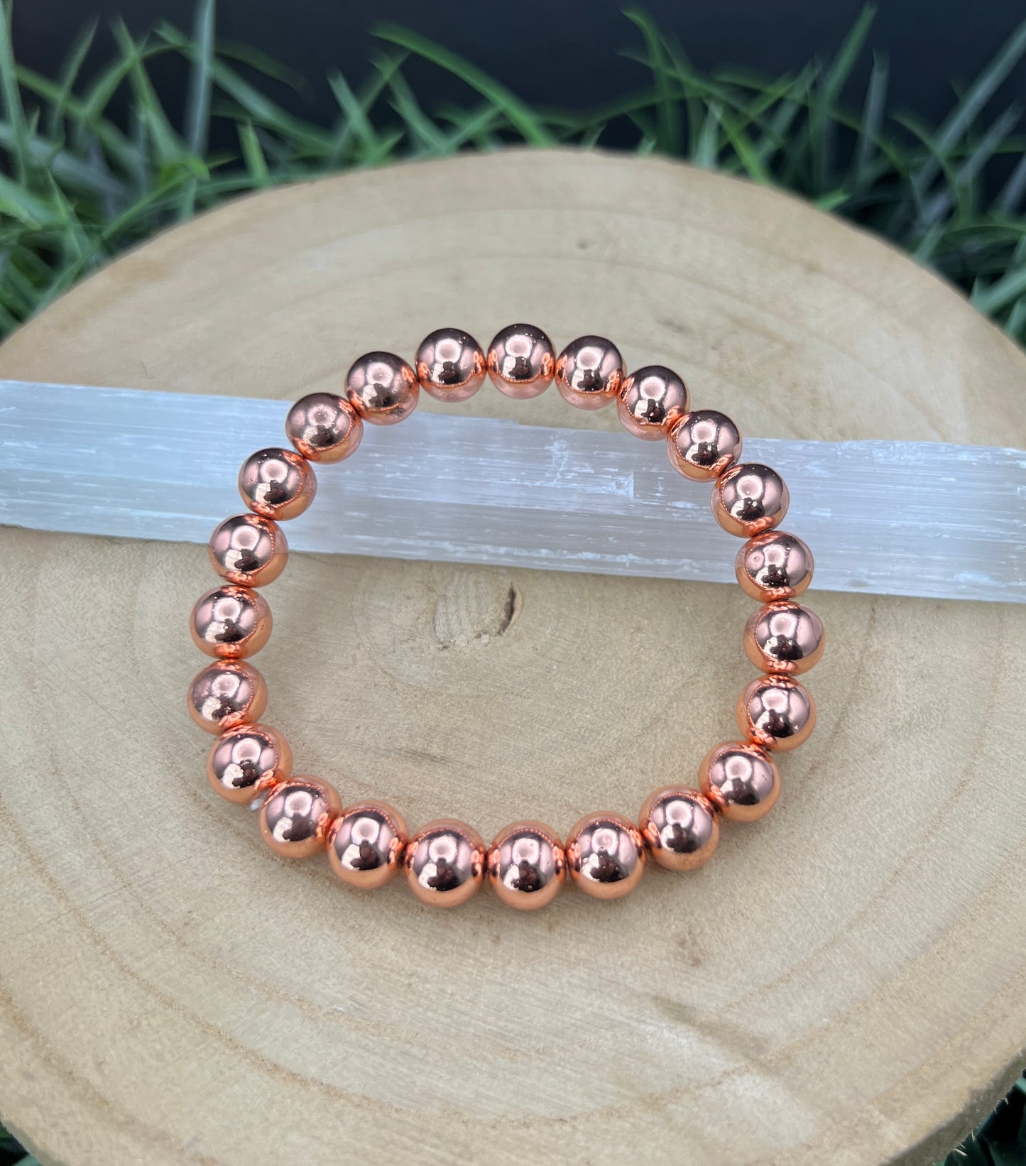 Rose Gold Hematite Mala