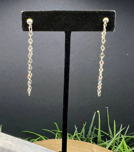 Sterling Silver Double Chain Earrings