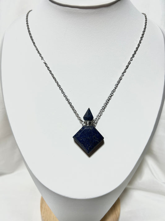 Lapis Lazuli - Perfume Bottle Necklace