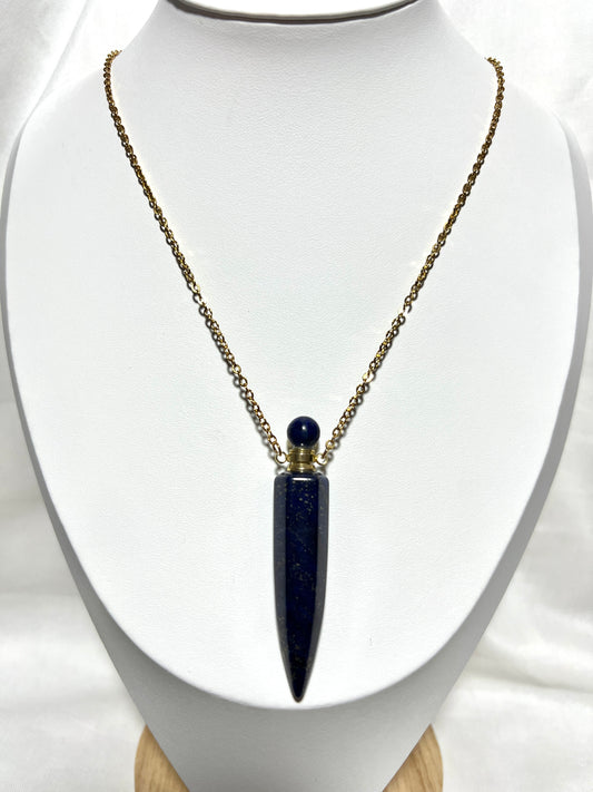 Lapis Lazuli - Perfume Bottle Necklace