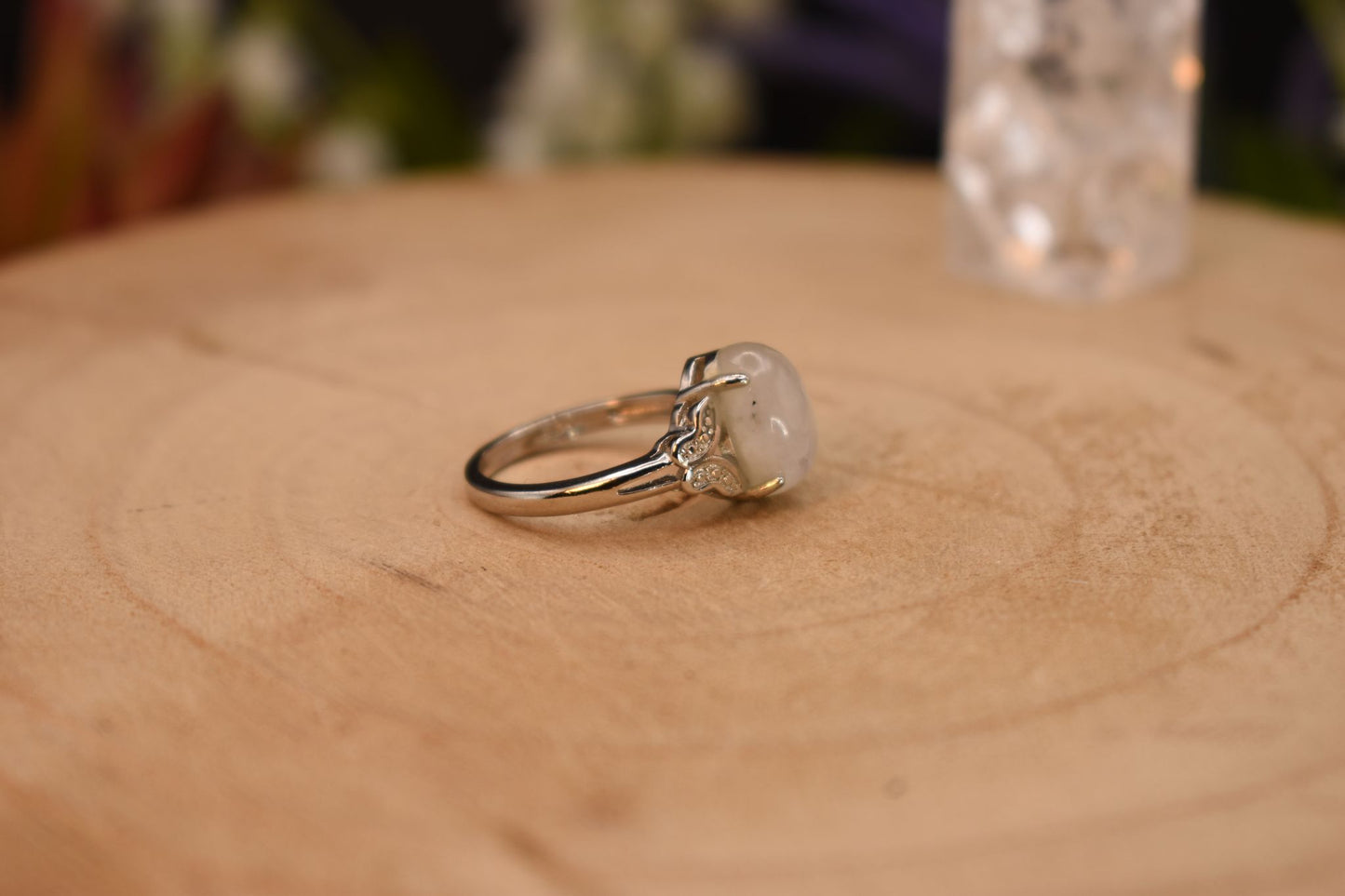 Moonstone Natural Gemstone Ring