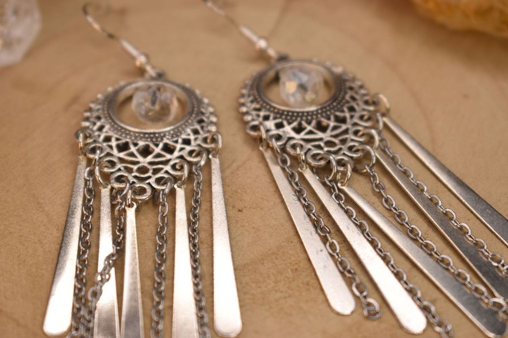 Silver Chandelier Earrings